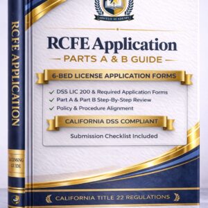 rcfe application parts a & b guide